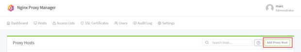 Nginx Proxy Manager 
