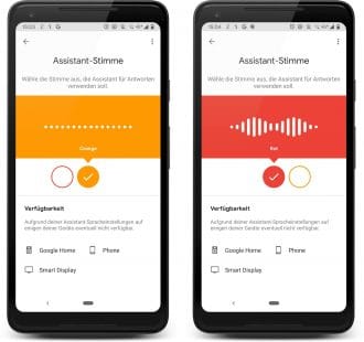 Google Assistant Stimme