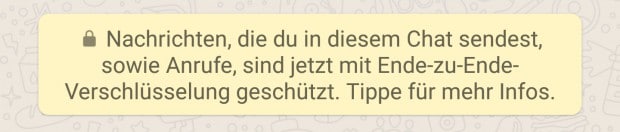 Whatsapp Verschlüsselung