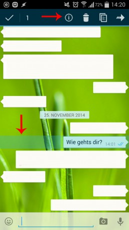 Whatsapp Nachricht Infos